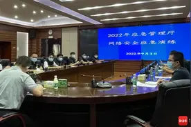 海南省应急管理厅举行网络安全应急演练图片