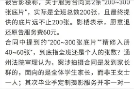 孩子毕业照露脸太少家长要求影楼赔偿，法院判了图片