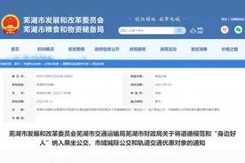 本月起，芜湖这些人可免费乘坐单轨和公交！图片