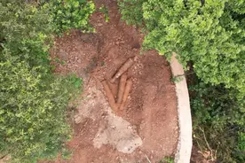 距今约180年！虎门蛇头湾炮台旧址，挖出4门清朝道光年间大炮图片