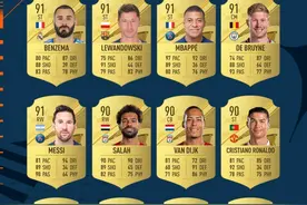 FIFA23：梅西等五人登顶！C罗连续12年上90，意甲无人进前23图片