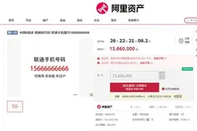 济南手机号，15666666666，起拍价1366万图片