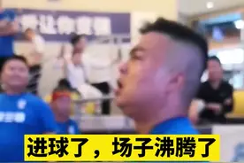 三镇进球了！球迷燃了图片