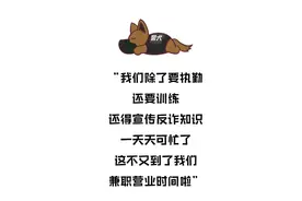 涨姿势！超萌漫画带你了解中国警犬图片