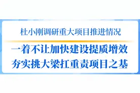 杜小刚调研重大项目推进情况：一着不让加快建设提质增效 夯实挑大梁扛重责项目之基图片
