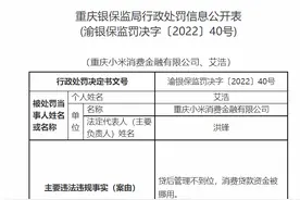小米消费金融被罚50万元：贷后管理不到位 消费贷款资金被挪用图片