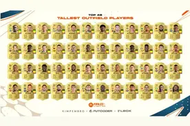 FIFA23外场球员身高榜：奥努阿楚201最高，因西涅163垫底图片