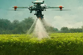 无人机喷洒的农药竟流进邻居藕塘，莲藕受损谁来赔？图片