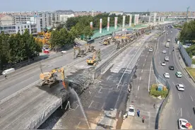 二环东路高架路北段桥体拆除重建工作启动图片