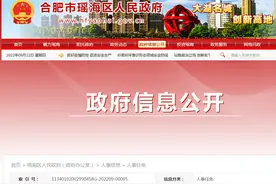 合肥市瑶海区人民政府任免一批干部图片