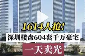 深圳楼盘604套千万豪宅一天卖光，别想多了图片