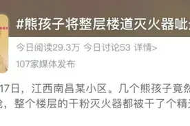 胡闹！拿救命的灭火器当“玩具”？图片