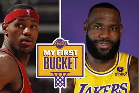 詹姆斯：我生涯最爱的时刻是首次投篮，投进一记后仰跳投图片