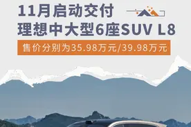 11月启动交付 理想中大型6座SUV L8售35.98万起图片