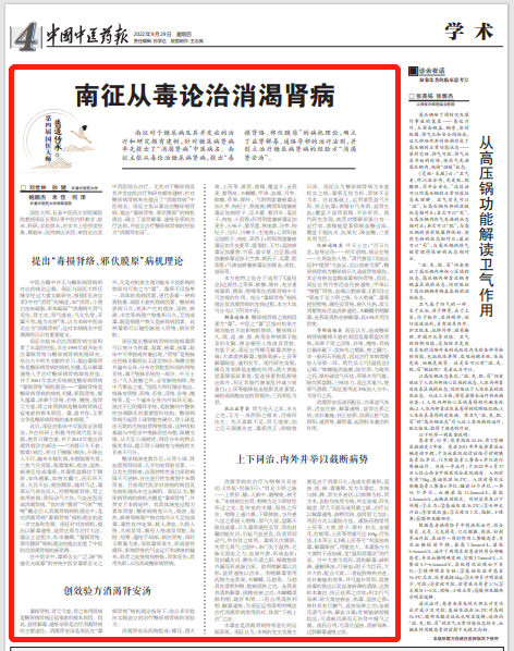 消渴肾病优化（国医大师南征诊治消渴肾病经验）