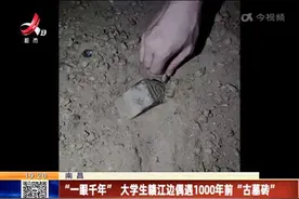 就在赣江边！一大学生偶遇1000年前古墓砖图片