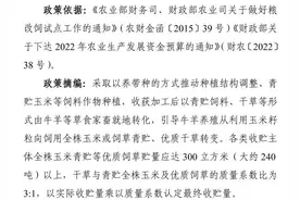 注意 | 事关粮改饲及奶牛场升级改造项目补助政策！辽宁这样做→图片