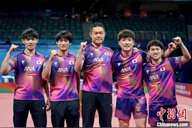 张本智和率日本男团冲进世乒赛四强：已经完成“小目标”会全力争取夺冠图片