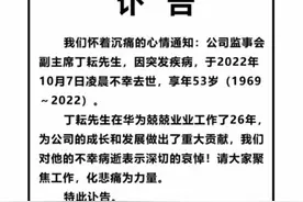 华为高管丁耘去世：生前执掌两大业务BG，通信行业先锋人物图片