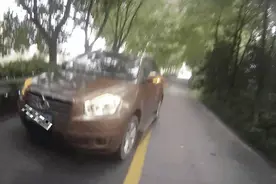 海宁一乡间道路上汽车打着“双闪”，司机却不见踪影……图片