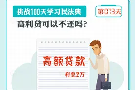 以案说法｜高利贷可以不还吗？图片