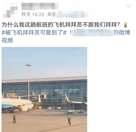 “飞机拜拜员”走红，网友：被可爱到了
