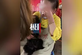 宠物狗丢失一个多月后自己跑回家，主人喜极而泣图片