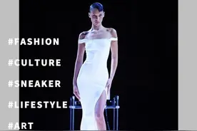 超模 Bella 现场喷衣走秀，时尚界的“科技与狠活儿”太精彩图片