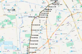 明天起，沪松线缩线调整同步更名为松江38路图片