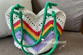 好看好用，经典款可拆卸包带钩针篮子包（有编织图解）图片