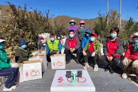雁翅镇下马岭村 村民在田间地头移动收看二十大开幕图片