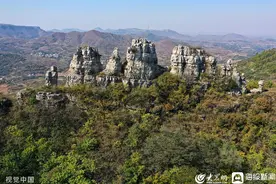 临沂：曾子山陡峭挺拔峰奇石怪 被誉为中国北方最大“盆景”图片