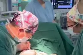 太不容易！腹部连在一起40天的婴儿姐妹花今天顺利“分离”了图片