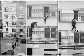 中国好邻居上线，他徒手爬四楼救下5岁娃图片