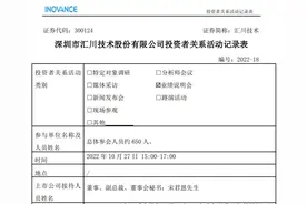 汇川技术：伺服市占率终极目标是50%，预计通用自动化业务Q4比Q3好图片