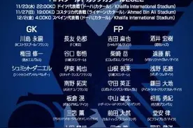 日本队公布世界杯26人大名单 20人效力欧洲联赛图片