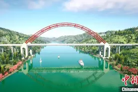 广西平陆运河旧州特大桥首个沉井基础泡沫混凝土填充浇筑完成图片