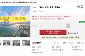 双月湾1元起拍？惠东滨海二手房降价拍卖全国找客户图片