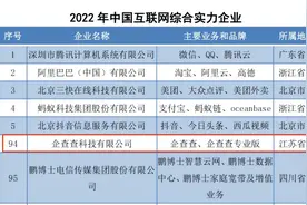2022年中国互联网企业百强榜公布，企查查领跑企查类赛道图片