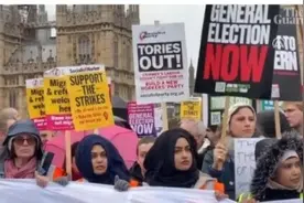 英国伦敦爆发大规模抗议，何以至此？图片