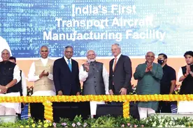 印度塔塔集团将与空客公司在印度制造C-295军用运输机图片