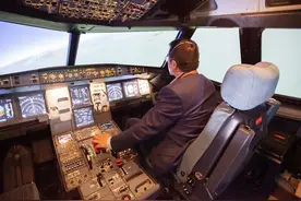 国产A320型D级全动模拟机真机首次亮相中国航展图片