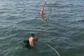 青岛好人丨惊险！渔民落海漂流瑟瑟发抖，“英雄船长”出手救人图片