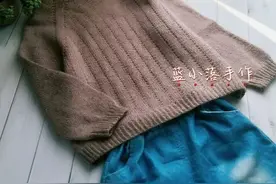 深深：从上往下织的百搭男童套衫（有编织说明）图片