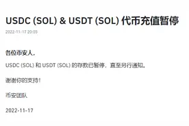 币安：已暂停USDC、USDT代币的充值业务图片