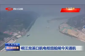 四川新闻联播 | 岷江龙溪口航电枢纽船闸今天通航图片