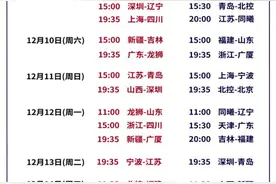 2022-2023赛季CBA联赛常规赛第二阶段赛程公布图片