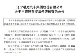 股价飙涨！ST曙光两个月停牌核查三次，实际控制人已取保候审图片