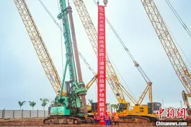 广州南沙明珠湾区跨江通道工程（首期段）开工图片