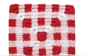 超多款独特好看又别致的钩针方格花样，冬季织毯子太香啦！附图解图片